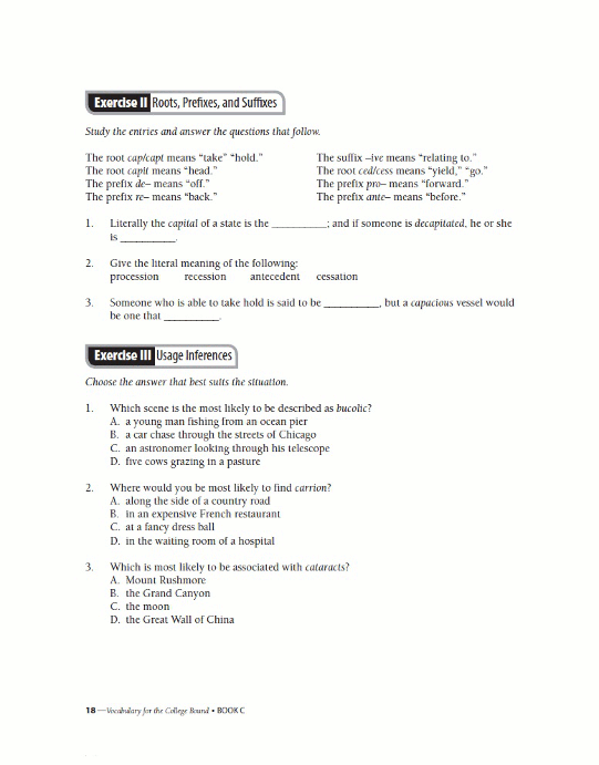 Vocabulary for the College Bound Prestwick House